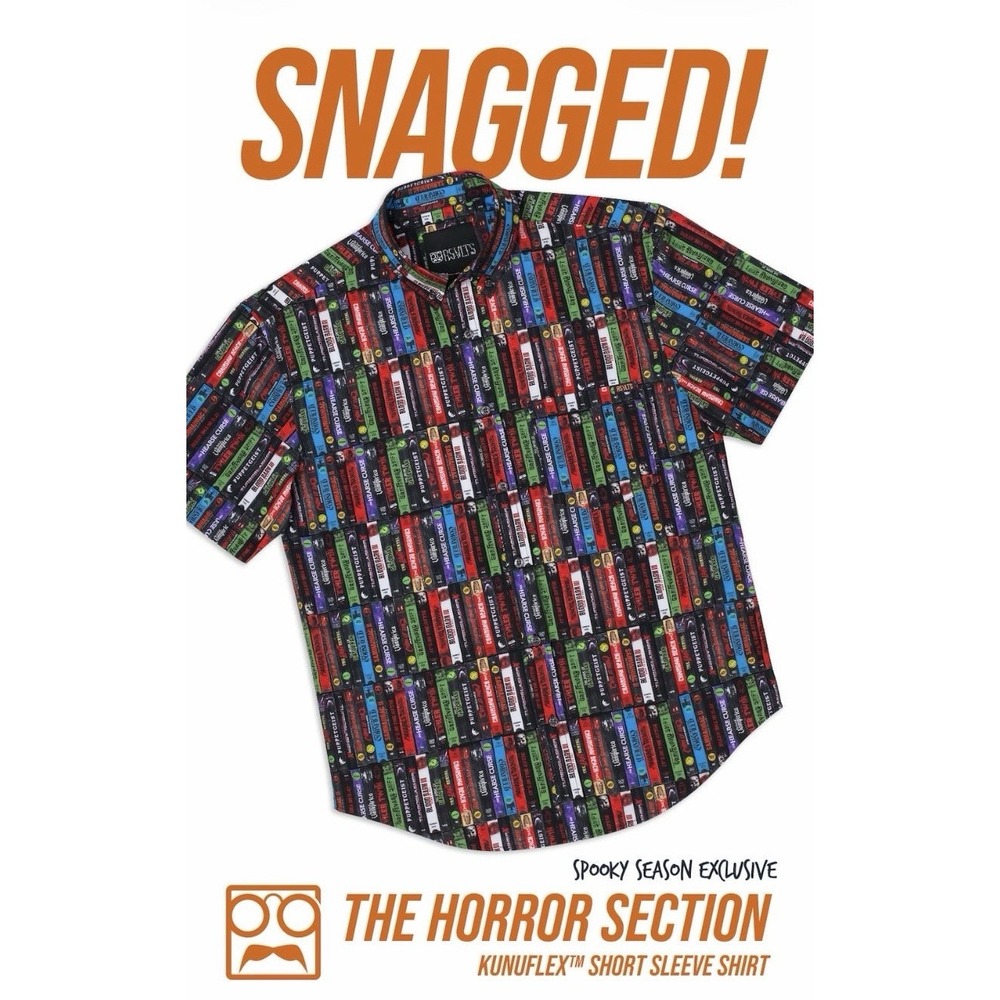RSVLTS DZ "The Horror‎ Section" Men's Short-Sleeve Shirt, Size XL